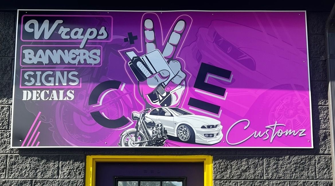 Metal Vinyl Signs 
